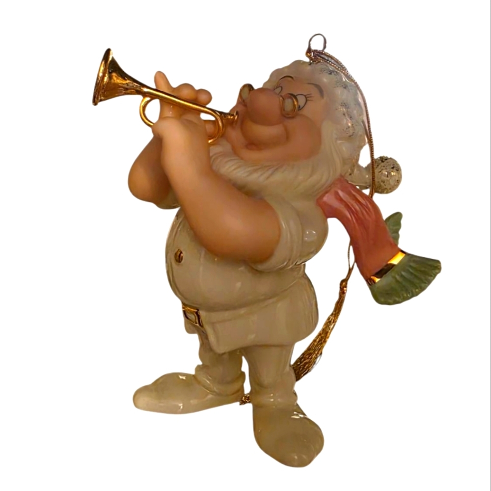 Lenox Doc Ornament with Gold Trumpet